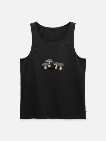 Pilze - Männer Premium Bio Tank Top - Schwarz