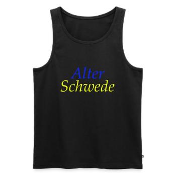 Alter Schwede - Männer Premium Bio Tank Top - Schwarz - Vorne - Michal (187cm)