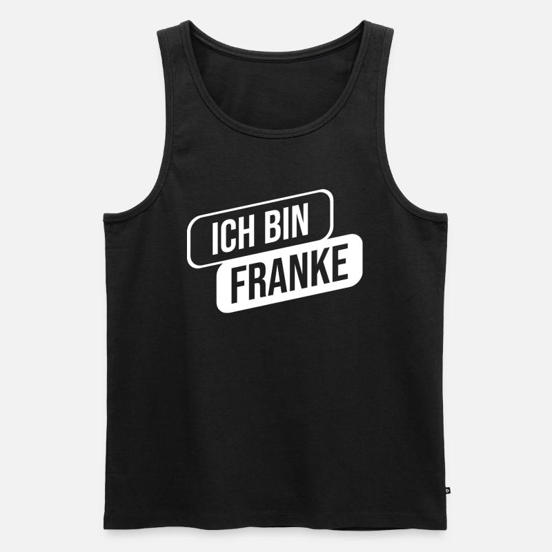 Ich bin Franke - Männer Premium Bio Tank Top - Schwarz