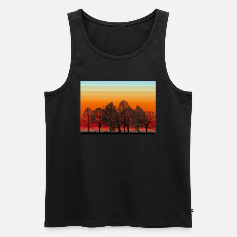 Dämmerung - Männer Premium Bio Tank Top - Schwarz