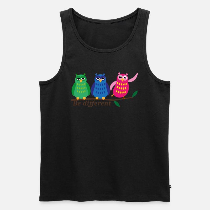 Be different - Männer Premium Bio Tank Top - Schwarz