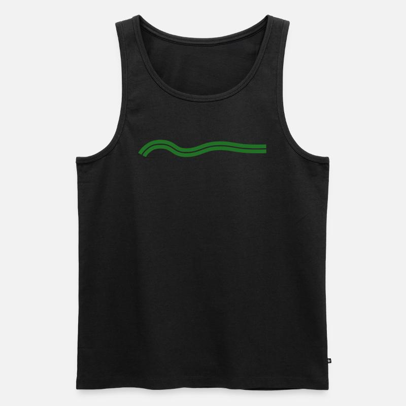 My Wave 3 - Männer Premium Bio Tank Top - Schwarz