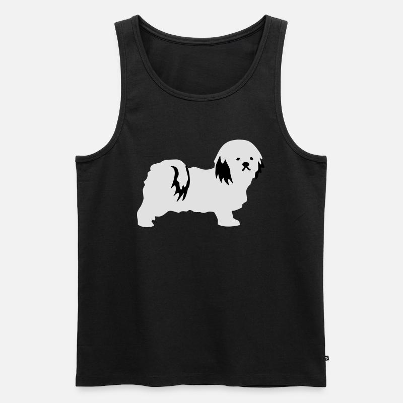 Havaneser - Männer Premium Bio Tank Top - Schwarz