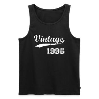 1998 - Männer Premium Bio Tank Top - Schwarz - Vorne - Michal (187cm)