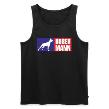Pour les amoureux de Doberman - Débardeur bio Premium Homme - noir - Devant - Michal (187cm)