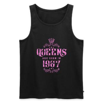 born in 1967 - Männer Premium Bio Tank Top - Schwarz - Vorne - Michal (187cm)