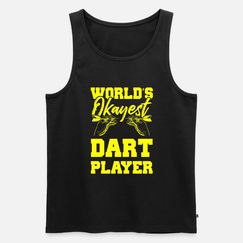bester dart spieler - Männer Premium Bio Tank Top - Schwarz