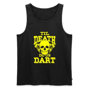 dart spiel - Männer Premium Bio Tank Top - Schwarz - Vorne - Michal (187cm)