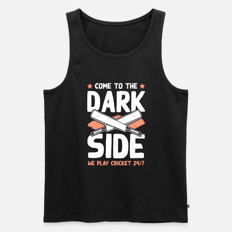 cricket dark side - Männer Premium Bio Tank Top - Schwarz