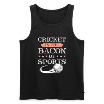 cricket bacon - Männer Premium Bio Tank Top - Schwarz - Vorne - Michal (187cm)