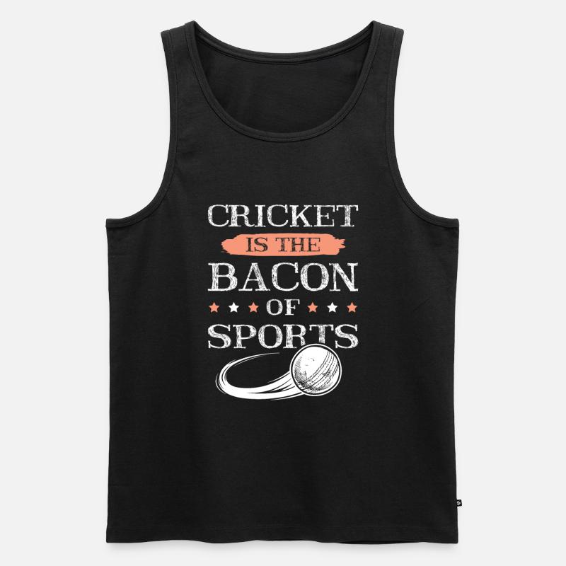 cricket bacon - Männer Premium Bio Tank Top - Schwarz