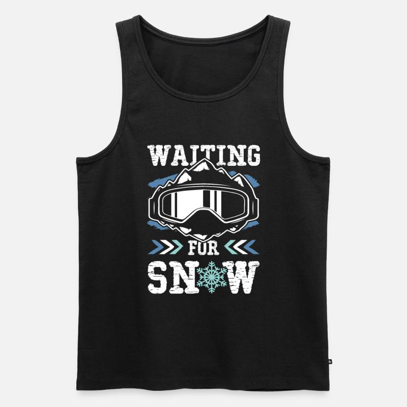 snowboard spruch - Männer Premium Bio Tank Top - Schwarz