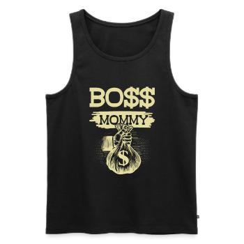 Boss Mommy - Männer Premium Bio Tank Top - Schwarz - Vorne - Michal (187cm)