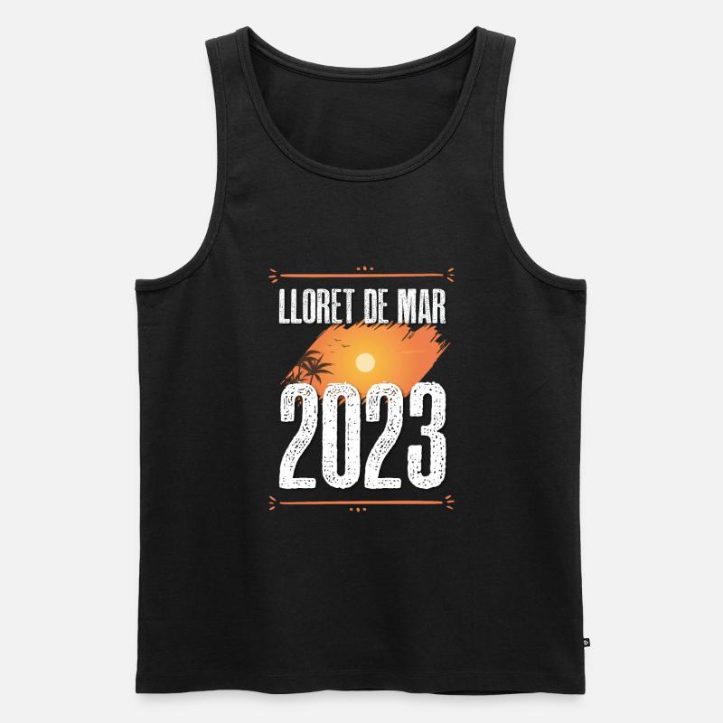 Lloret De Mar 2023 - Männer Premium Bio Tank Top - Schwarz