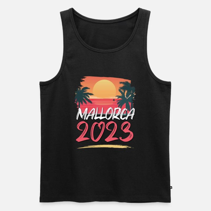 Mallorca 2023 - Männer Premium Bio Tank Top - Schwarz