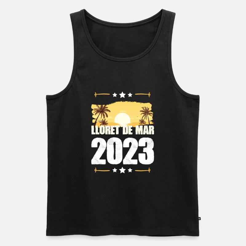 Lloret De Mar 2023 - Männer Premium Bio Tank Top - Schwarz