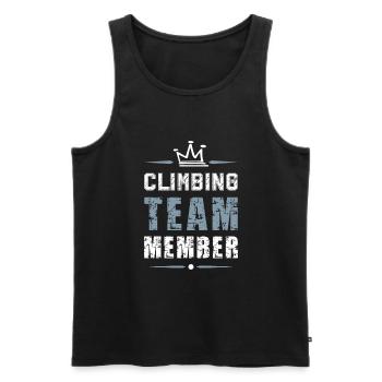 Climbing Team - Männer Premium Bio Tank Top - Schwarz - Vorne - Michal (187cm)
