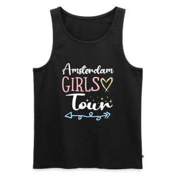 Amsterdam Girls Tour - Débardeur bio Premium Homme - noir - Devant - Michal (187cm)