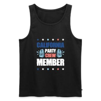 Équipe de fête en Californie - Débardeur bio Premium Homme - noir - Devant - Michal (187cm)