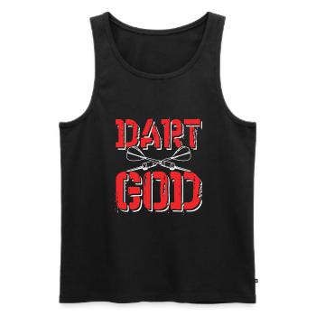 dart darts - Männer Premium Bio Tank Top - Schwarz - Vorne - Michal (187cm)