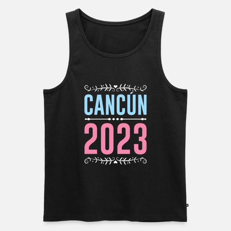 Cancun 2023 - Männer Premium Bio Tank Top - Schwarz