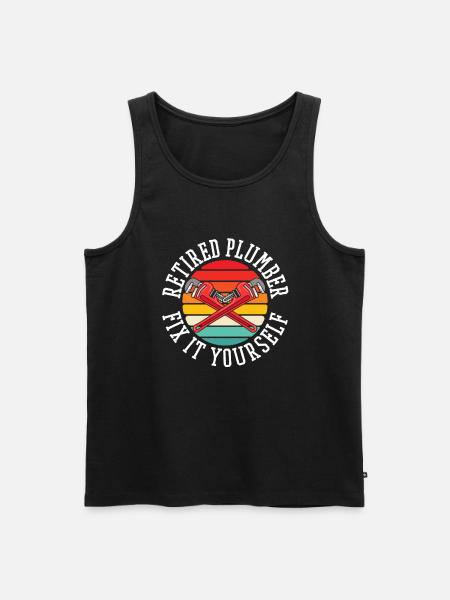 Rentner Rente - Männer Premium Bio Tank Top - Schwarz