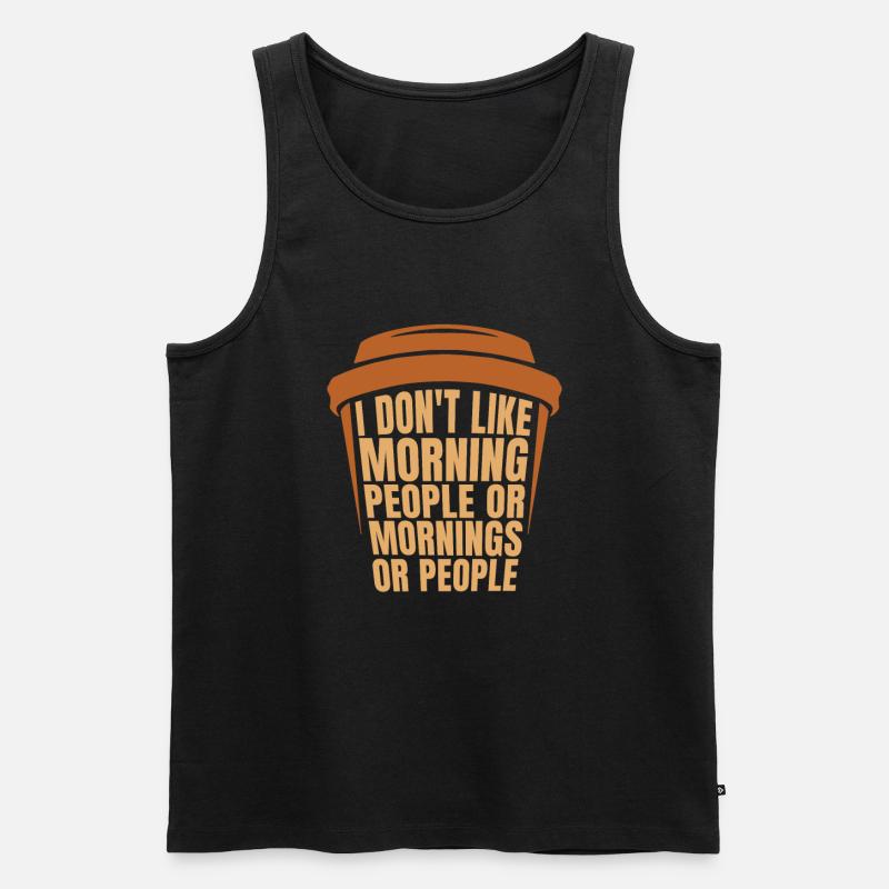 Schwarzer Humor Witzig - Männer Premium Bio Tank Top - Schwarz