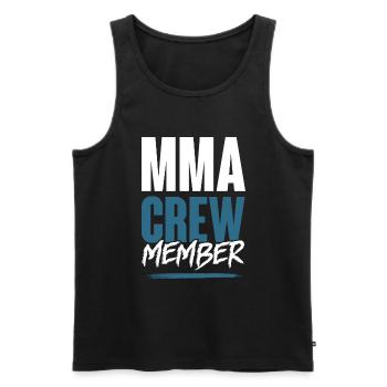 Mma Crew - Männer Premium Bio Tank Top - Schwarz - Vorne - Michal (187cm)