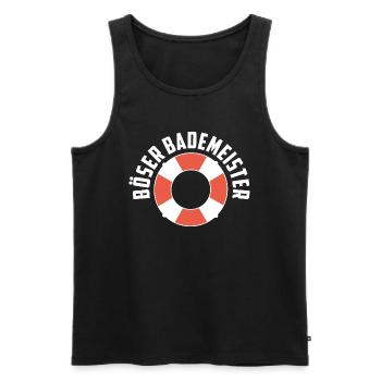 Böser Bademeister Freibad Hallenbad Schwimmbad - Männer Premium Bio Tank Top - Schwarz - Vorne - Michal (187cm)
