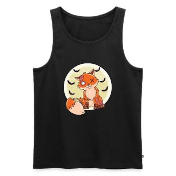 Halloween Zombie Animals Halloween Fox - Men's Premium Organic Tank Top - black - Front - Michal (187cm)