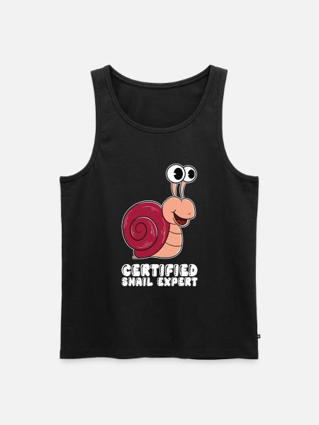 Certified snail expert - Men's Premium Organic Tank Top -