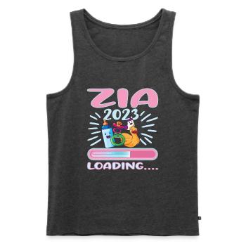 Zia 2023 Loading Zia - Männer Premium Bio Tank Top - Anthrazit meliert - Vorne - AI Model Male 178 light (178cm)