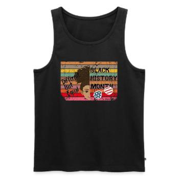 African/American Black History Month,Different but - Männer Premium Bio Tank Top - Schwarz - Vorne - Michal (187cm)