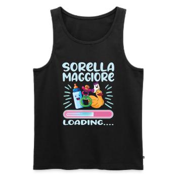 Sorella Maggiore 2023 - Männer Premium Bio Tank Top - Schwarz - Vorne - Michal (187cm)