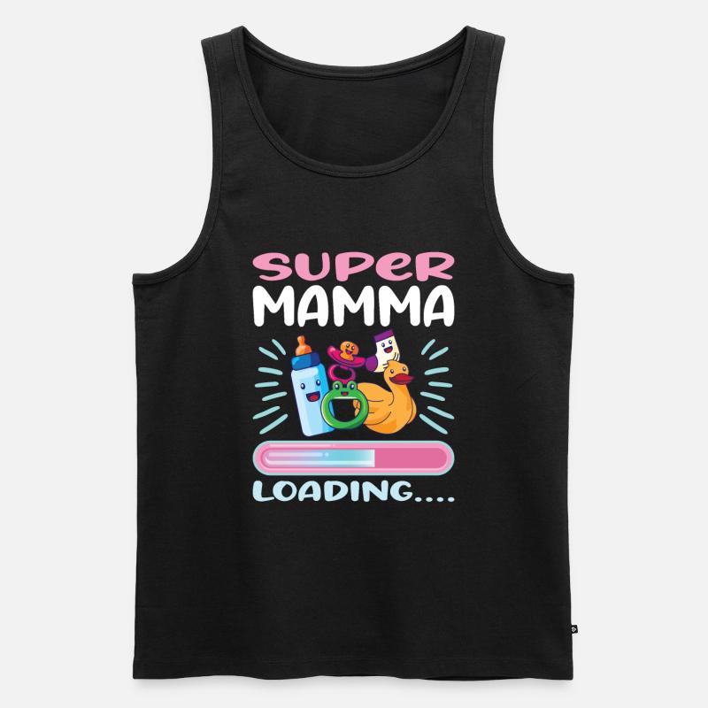 Super Mamma Loading... - Männer Premium Bio Tank Top - undefined