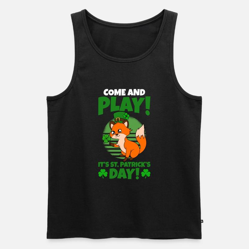 Mignon trèfle renard Saint-Patrick - Débardeur bio Premium Homme - undefined