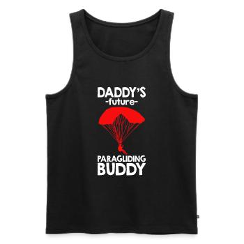 Daddy's Future Paragliding Buddy - Männer Premium Bio Tank Top - Schwarz - Vorne - Michal (187cm)