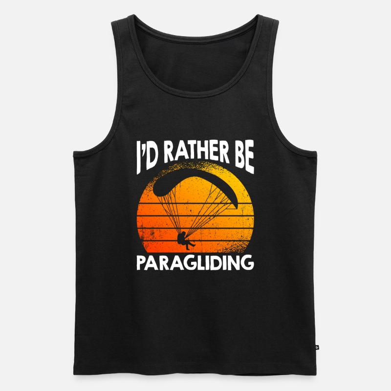 I'd Rather Be Paragliding - Männer Premium Bio Tank Top - undefined