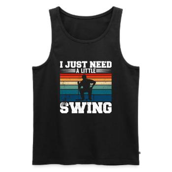 I Just Need A Little Swing Croquet - Männer Premium Bio Tank Top - Schwarz - Vorne - AI Model Male 178 light (178cm)