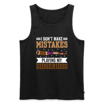 I Don't Make Mistakes When Playing My Didgeridoo - Men's Premium Organic Tank Top - black - Front - AI Model Male 178 light (178cm)