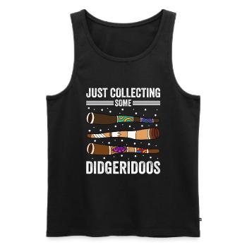 Just Collecting Some Didgeridoos - Men's Premium Organic Tank Top - black - Front - AI Model Male 178 light (178cm)