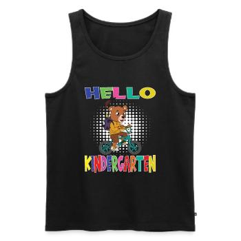 Kindergarten Child Kindergarten Gift - Men's Premium Organic Tank Top - black - Front - AI Model Male 178 light (178cm)