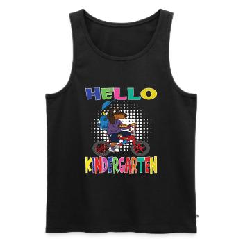 Kindergarten Child Kindergarten Gift - Men's Premium Organic Tank Top - black - Front - AI Model Male 178 light (178cm)
