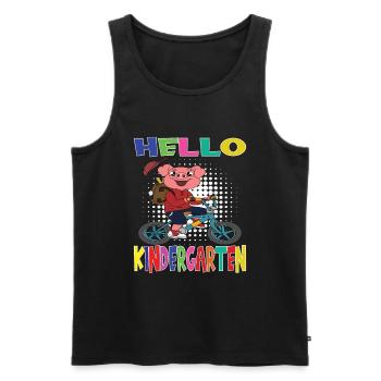 Kindergarten Child Kindergarten Gift - Men's Premium Organic Tank Top - black - Front - AI Model Male 178 light (178cm)