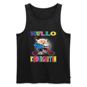 Kindergarten Child Kindergarten Gift - Men's Premium Organic Tank Top - black - Front - AI Model Male 178 light (178cm)