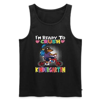 Kindergarten Child Kindergarten Gift - Men's Premium Organic Tank Top - black - Front - Michal (187cm)
