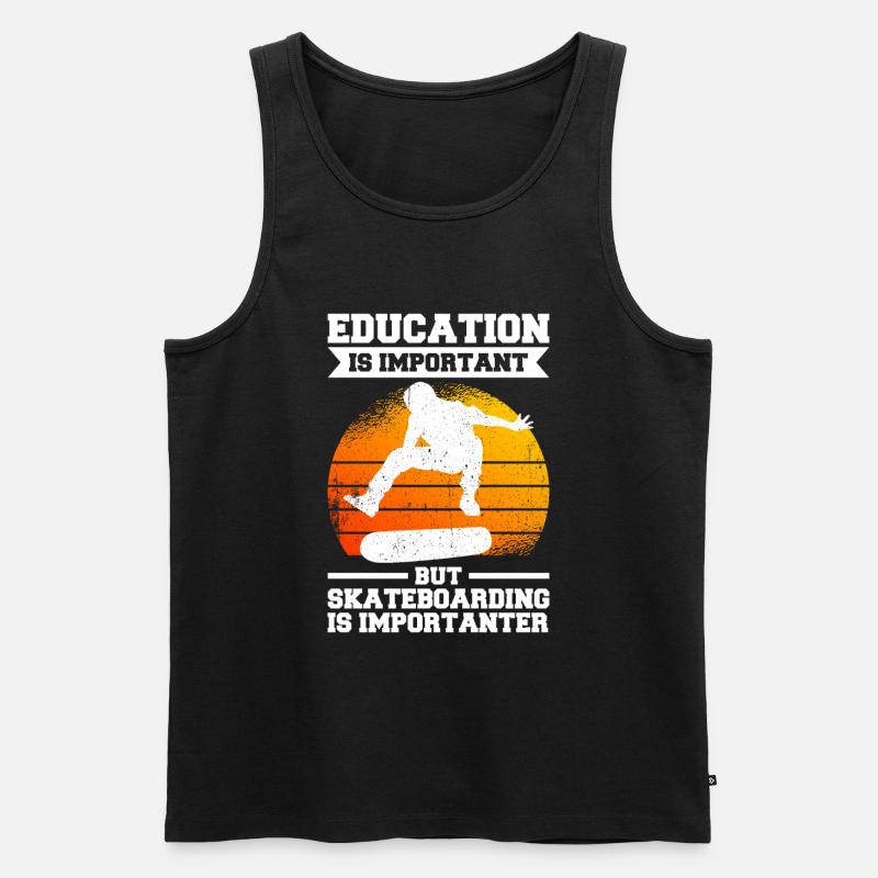 Skateboarding Is Importanter - Männer Premium Bio Tank Top - undefined