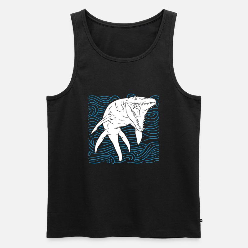 Mosasaurus Dinosaur - Männer Premium Bio Tank Top - undefined