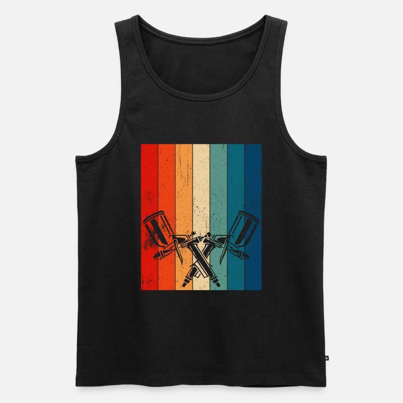 Retro Paint Sprayer Painter - Männer Premium Bio Tank Top - undefined
