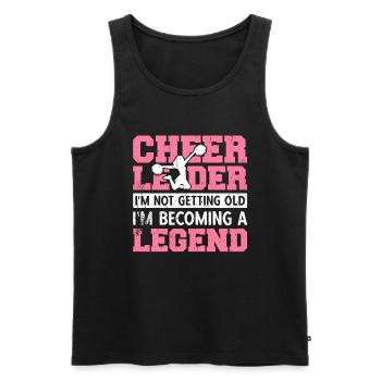 Cheerleader I'm Becoming A Legend - Men's Premium Organic Tank Top - black - Front - Michal (187cm)